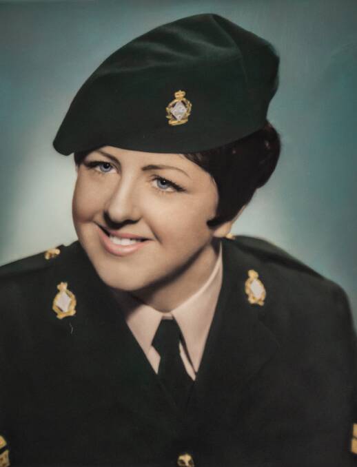 Margaret Flett in the Women's Royal Australian Army Corps. Picture: Supplied