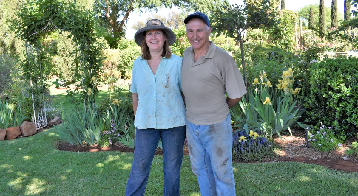 POWER COUPLE: Trish Sartor and Louis Sartor have been working together to grow their garden over the course of many years. PHOTO: Kenji Sato