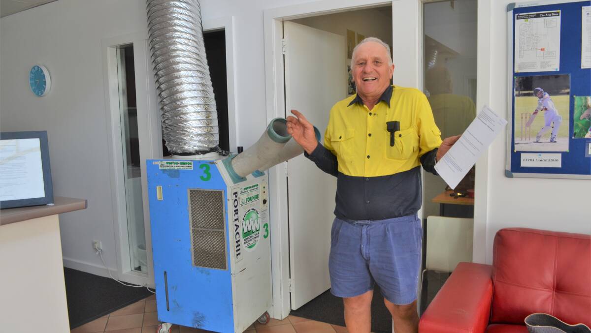 Phillip Andreatta will get to keep his air conditioning on for the time being. Picture: Kenji Sato