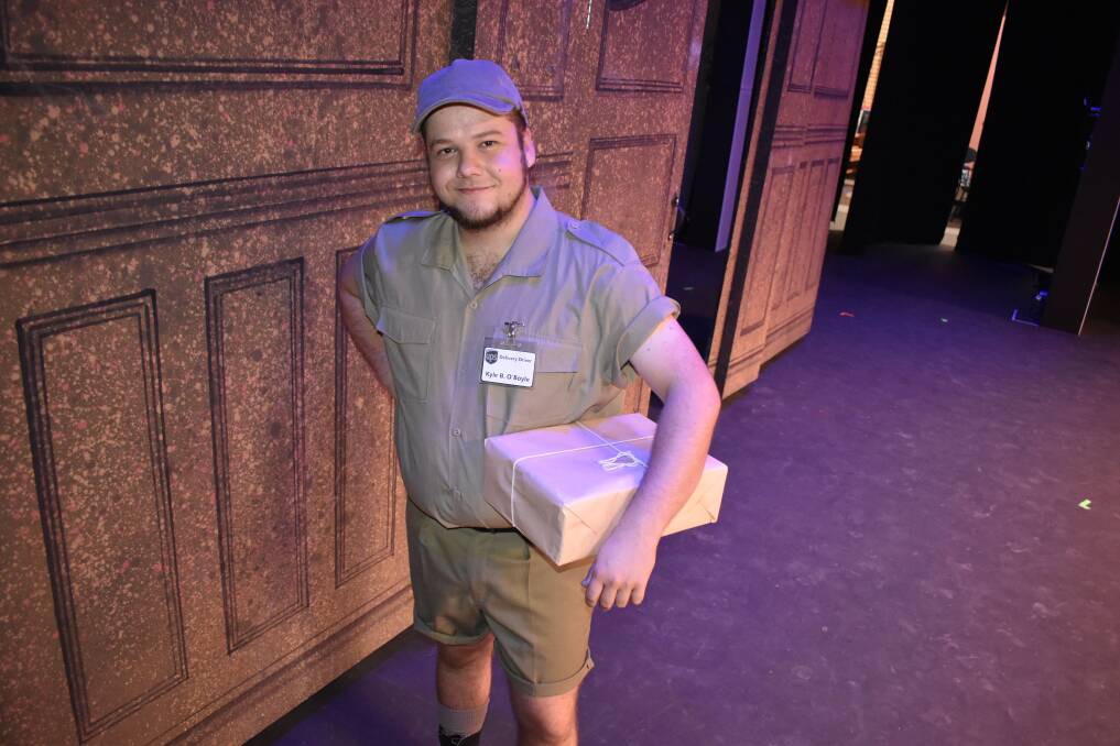 IMPRESSIVE PACKAGE: Zachary Hanlon plays the role of a handsome delivery boy in the upcoming community musical Legally Blonde, which will have its first show at the Griffith Regional Theatre on June 5. PHOTO: Kenji Sato