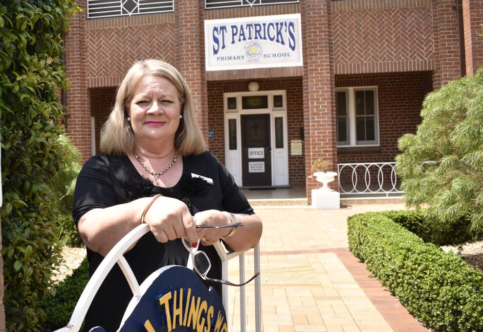 END OF A CHAPTER: St Patrick's School principal Sandra Campbell will be hanging up her hat after 40 years at the school. At the end of term four she'll be passing on the reins to her two assistant principals. PHOTO: Kenji Sato