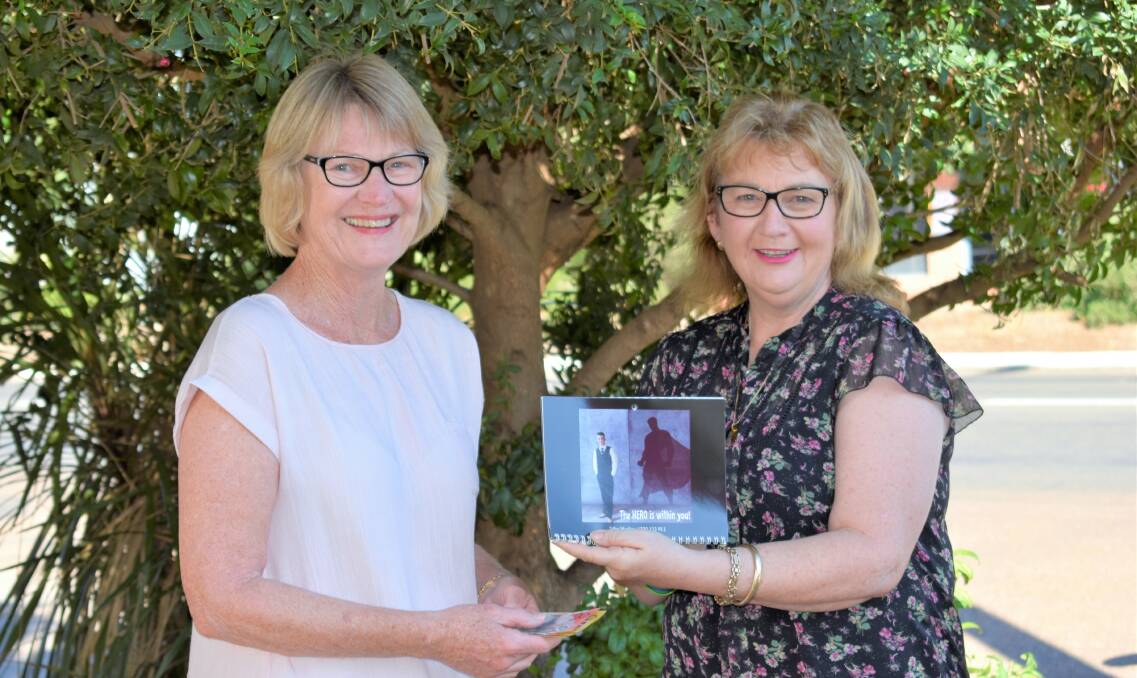 WILL TO LIVE: Griffith Suicide Prevention and Support Group president Val Woodland and Caroline Cox want people to know there's always somebody you can turn to if you're suffering from depression or anxiety. PHOTO: Kenji Sato