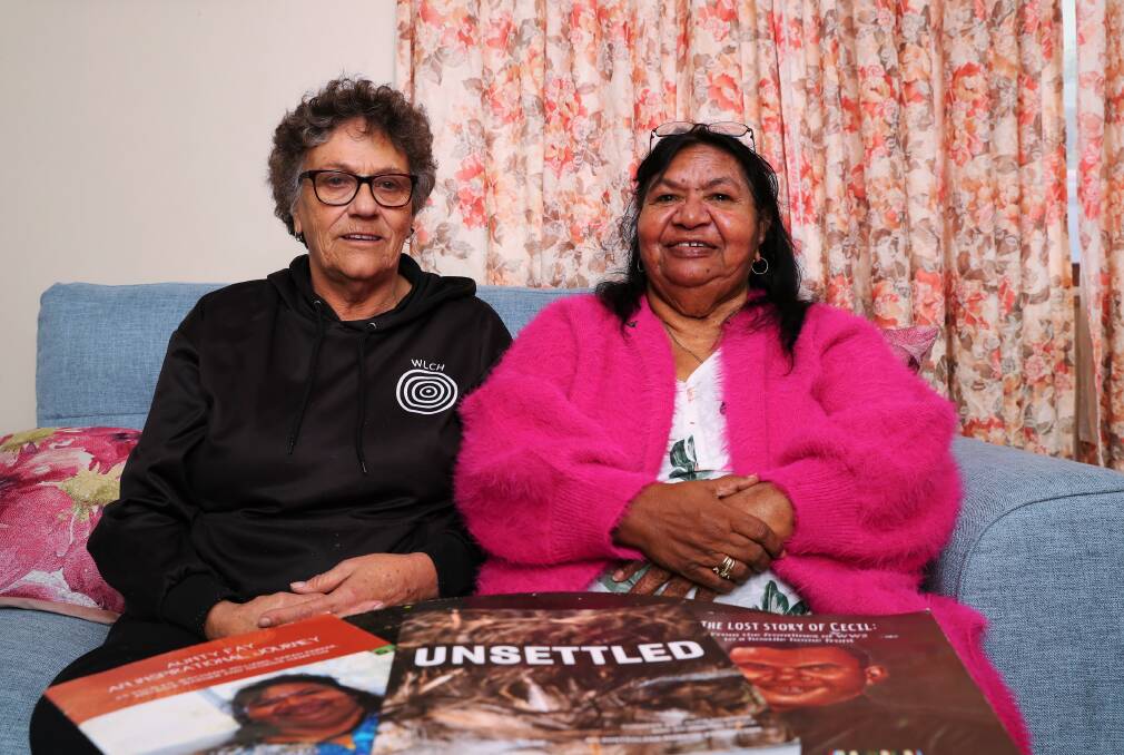 Aunty Gail Manderson and Aunty Fay Moseley. Picture: Emma Hillier