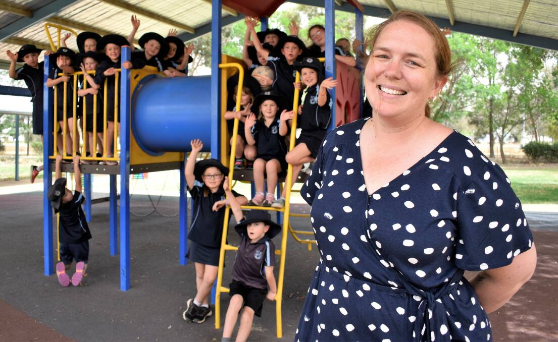 FOR WHOM THE BELL TOLLS: Bel Wallace is savouring her last few months as Yenda Public School principal. Come January she'll be leaving to start work as Tullimbar Public School's new principal. PHOTO: Kenji Sato