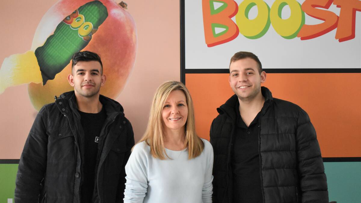 Mum, sons unite to open Boost Juice venture for Griffith