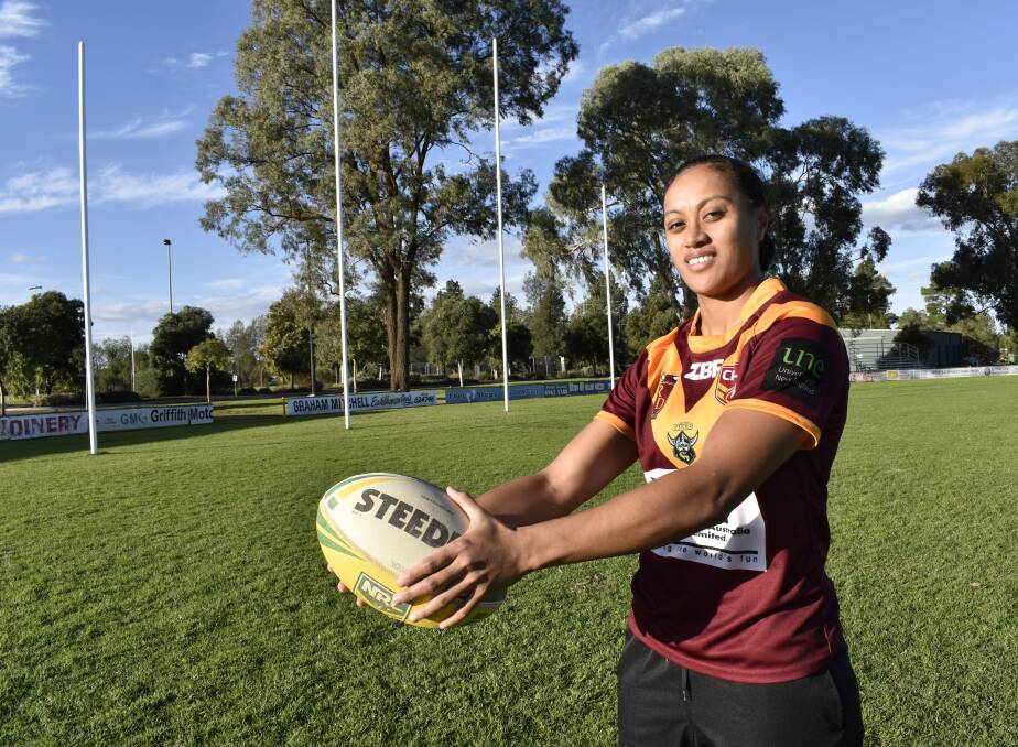 CREAM OF THE CROP: Takilele Katoa became known for her explosive running speed and solid ball skills during her time running with the Riverina Bulls. PHOTO: Kenji Sato