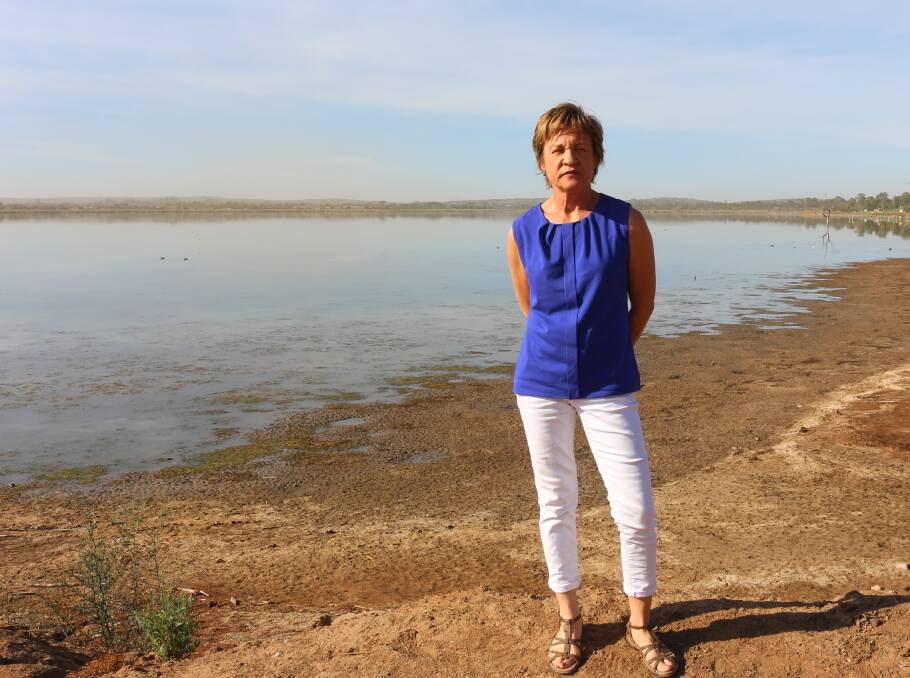 FURIOUS: Helen Dalton remembers a time when Lake Wyangan was so pristine you could go scuba diving in it. At present the lake is on a red alert because of the high amounts of dangerous blue-green algae. Picture: Kenji Sato