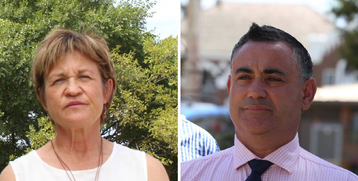 SHOTS FIRED: Member for Murray Helen Dalton says the recent cash splash wouldn't have happened in a safe Nationals seat, but Nationals leader John Barilaro said she is trying to "take credit for the hard work of other people".