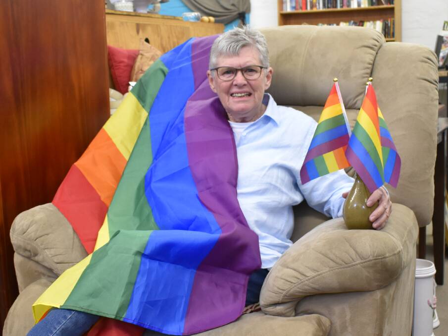 PROUD: Denise McGrath started the Leeton Rainbow Pride Collective in May this year. Together they will be launching the first Mardi Gras in Leeton's history. It's currently planned for September of 2020. PHOTO: Kenji Sato