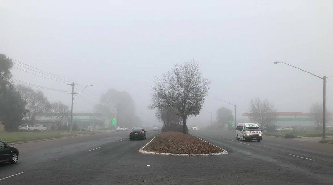 FOGGY: Griffith's icy weather is expected to get a little warmer this week.