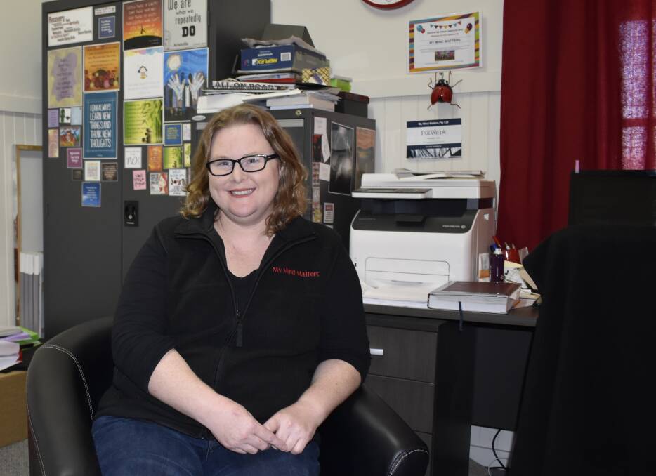 HELPING HAND: Lynda Lane has been working as a mental health social worker at Griffith Neighbourhood House for the past three years, and she says she's seen the level of demand go "off the charts" during that time. PHOTO: Kenji Sato
