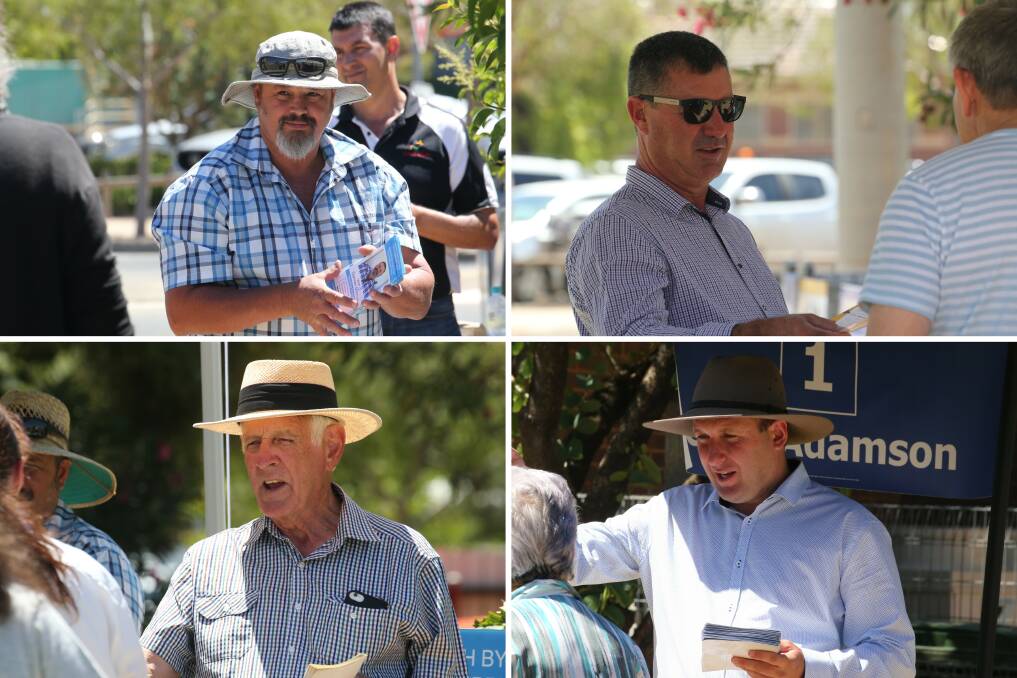 WAITING: Damien Marcus, Glen Andreazza, Bill Lancaster, and Greg Adamson won the most first preference votes. Picture: Anthony Stipo