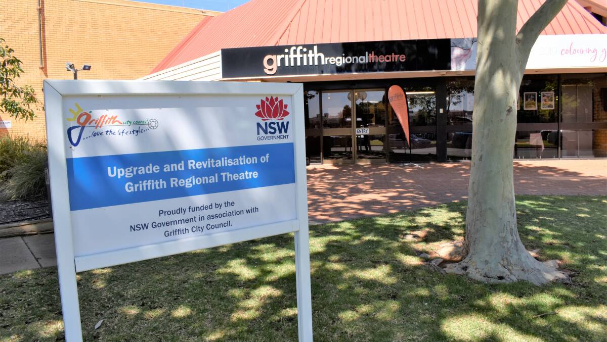 UNDERWAY: The final stages of Griffith Regional Theatre's upgrade are nearing completion. PHOTO: Kenji Sato