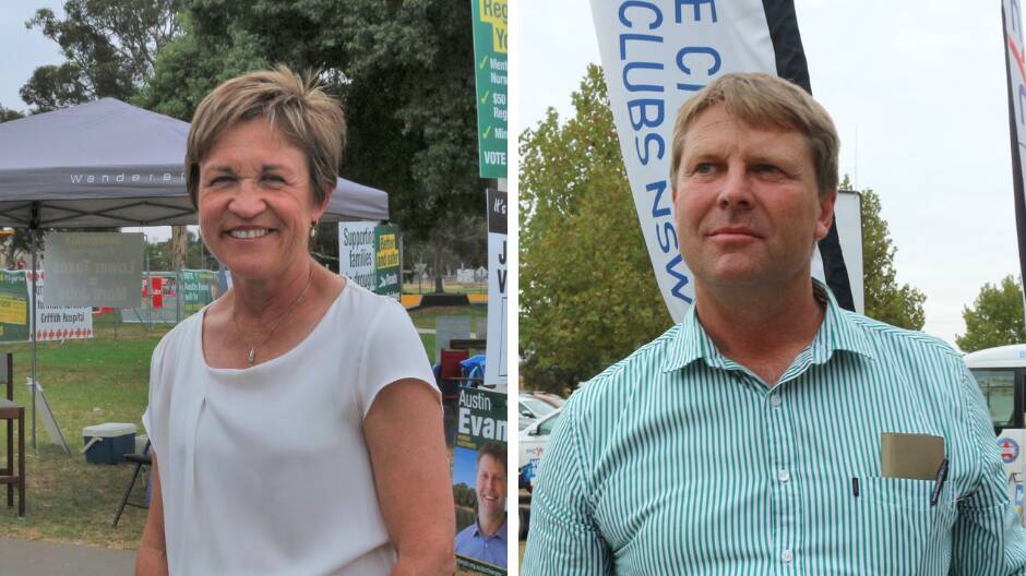 NECK AND NECK: At the time of writing, Shooters, Farmers and Fishers candidate Helen Dalton and Nationals incumbent Austin Evans are the two favoured to win the seat of Murray. PHOTO: Kenji Sato