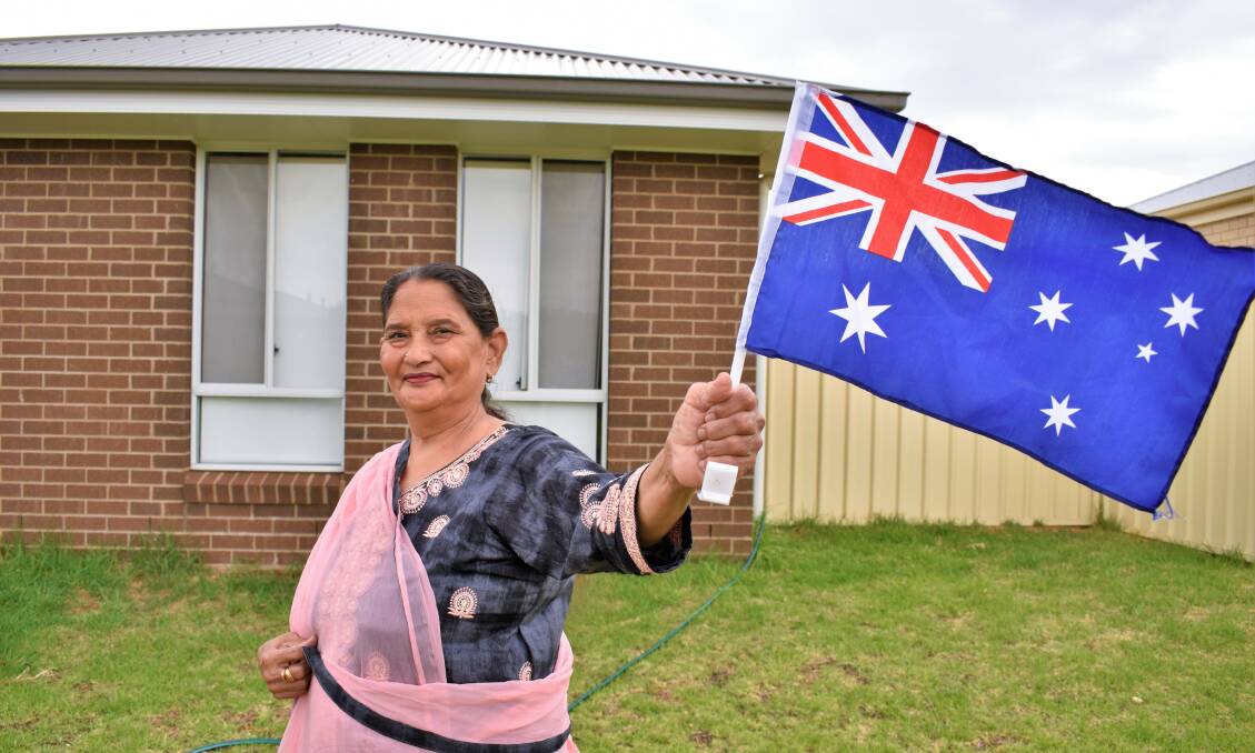 TRUE BLUE: Australia Day is an extra special occasion for Surinder Kaur, who got her citizenship on January 26, 2019. PHOTO: Kenji Sato