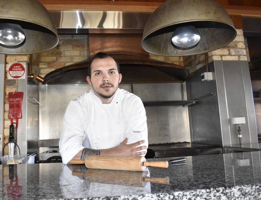 UPSTART: Liam Sibillin is an up-and-coming Italian apprentice at Limone, and he'll be putting his cooking skills to the test at the regional World Skills cooking competition at Albury on Thursday. PHOTO: Kenji Sato