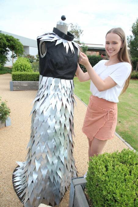 CREATIVE: Outgoing Marian Catholic College student Abby Anderson won top marks for her design and technology project. Picture: Anthony Stipo