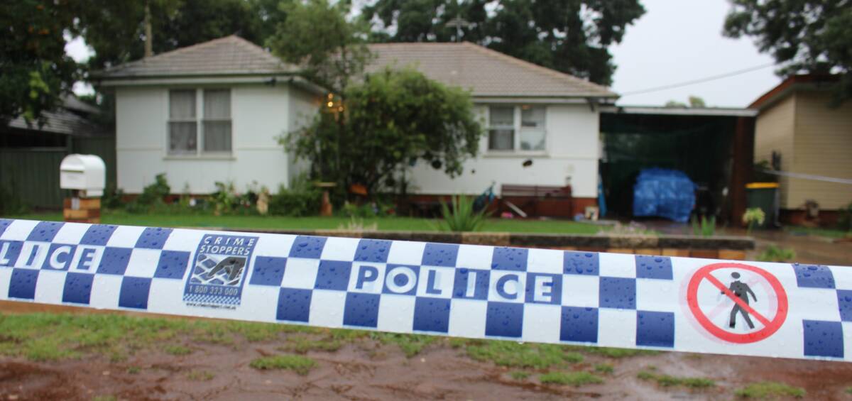 CRIME SCENE: This Noorla Street home has been cordoned off after a home invasion on Australia Day saw two men charged and refused bail. Picture: Hannah Higgins.