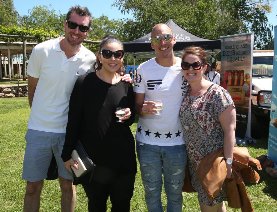 Dane McGuirk, Maria Trimboli, Sam Trimboli and Kristy Brown attended the city's first Taste of Griffith Lunch.