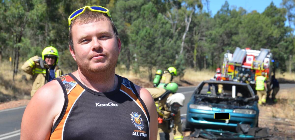 KA-BOOM: It's a miracle Daniel Hardwick is alive after his car 'went Ka-boom' seconds after he escaped.
