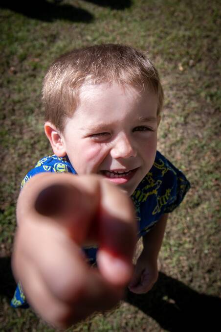 Meredith Lockheed said her son Saul's behaviour and communication skills have improved greatly after his autism diagnosis gave him access to NDIS support. Picture: Paul Scambler