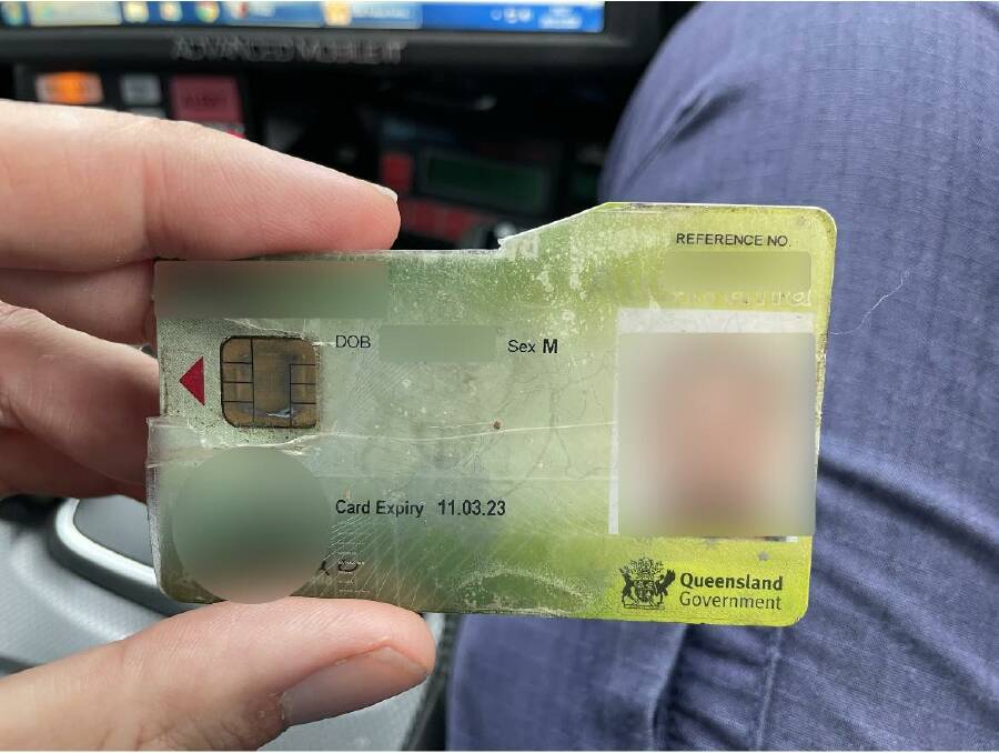 The chopped-up "licence" a Fairy Meadow man handed to police, saying his bird ate it. Picture: NSW Police