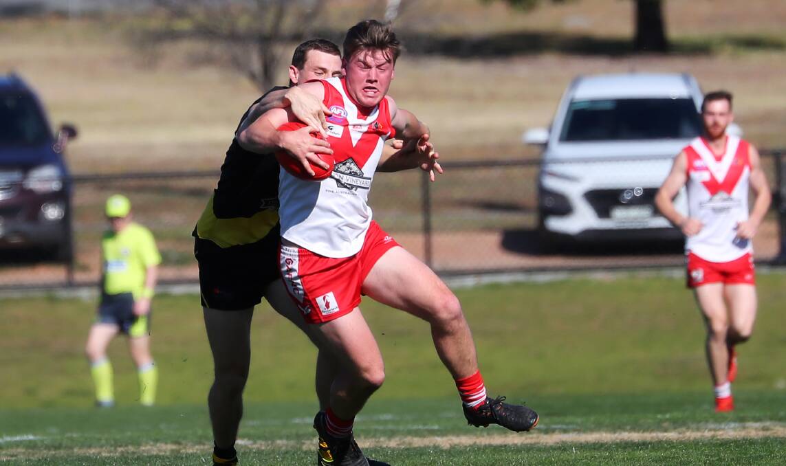 RETURN: Standout junior Jack Rowston will be back in the Griffith fold for next season. Picture: Emma Hillier