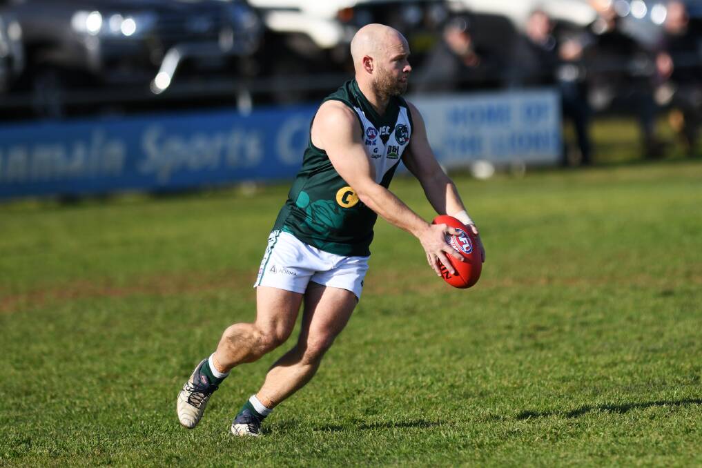 MILESTONE MAN: Jamie Maddox will play his 250th game for Coolamon on Saturday. 