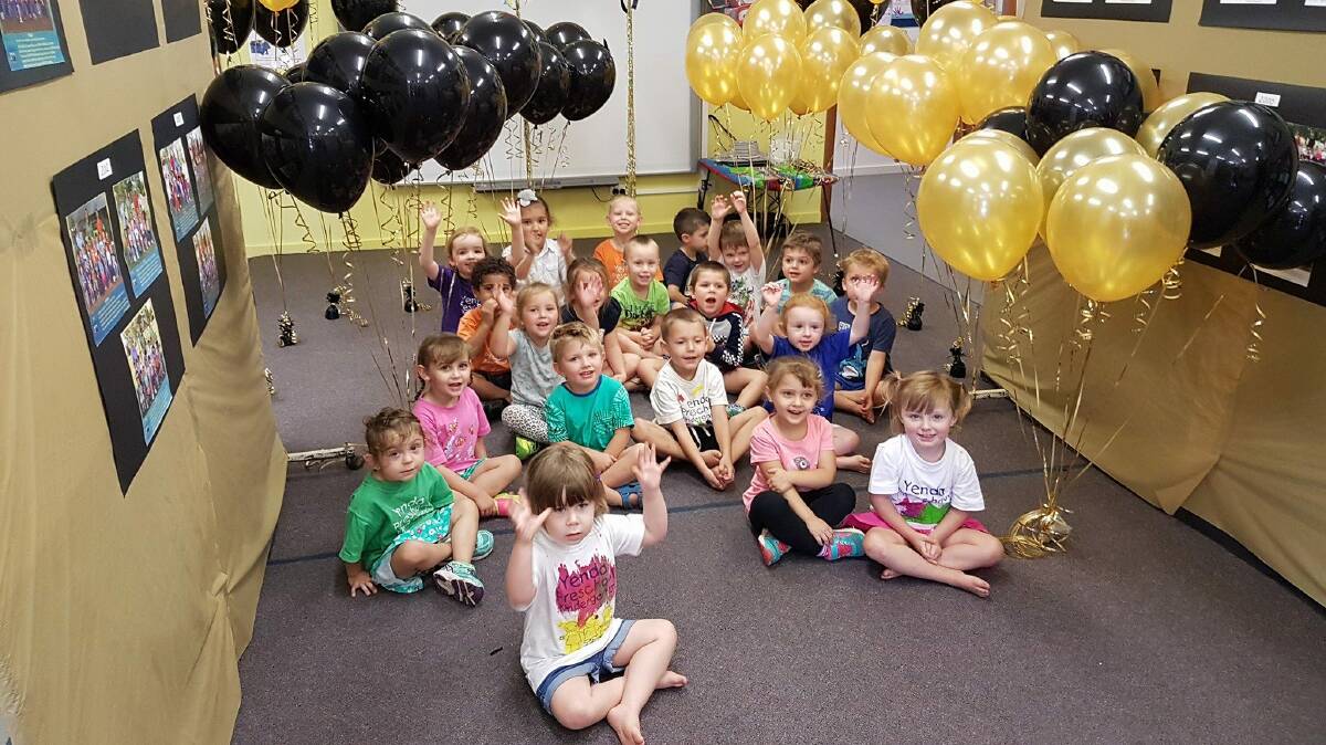 MARKING A MILESTONE: Students from Yenda Preschool help celebrate its 50th birthday. 