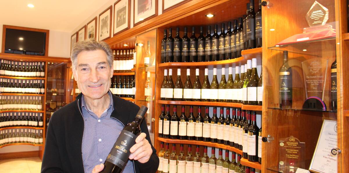 WINNER: Bill Calabria at the Calabria Family Wines cellar door, the winery picked up two awards at the 2016 Cowra Wine Show.