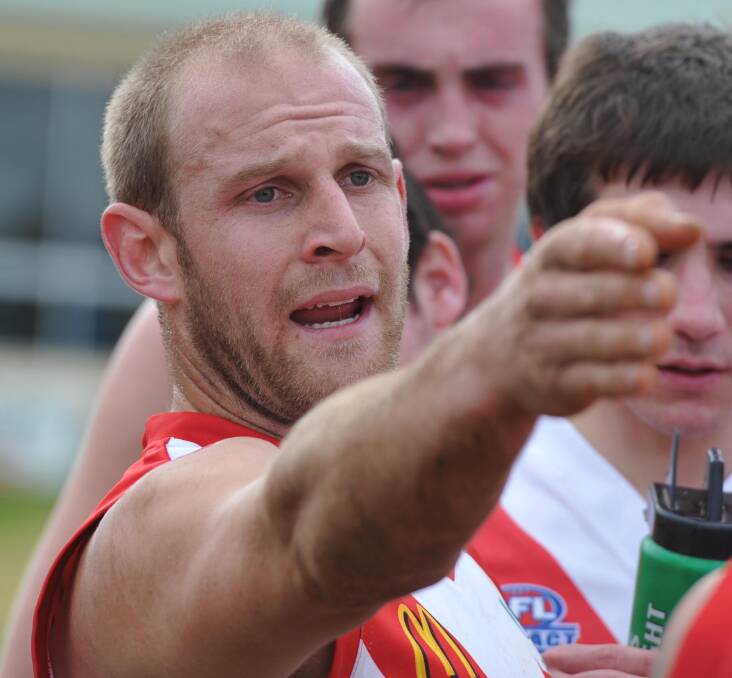 Guy Orton coaching Griffith back in 2012.