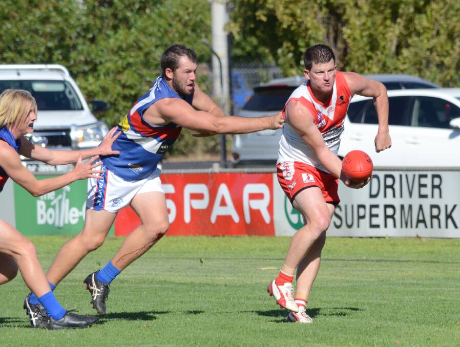 Mick Duncan in action for Griffith this season. Picture: Liam Warren