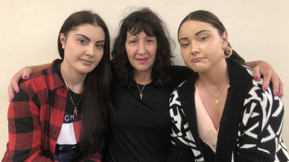 SUPPORT: Deanna Bordin (centre) is so thankful to have the support of her daughters Sophie (left) and Melyn Salvestro who have been by her side through the whole tragedy. PHOTO: Kat Vella