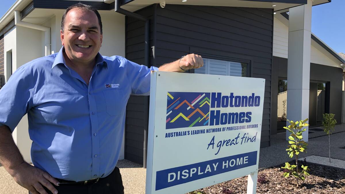 BOOMING: Rob Nascimben at Hotondo Homes says it's a great time to build your first home. PHOTO: Kat Vella