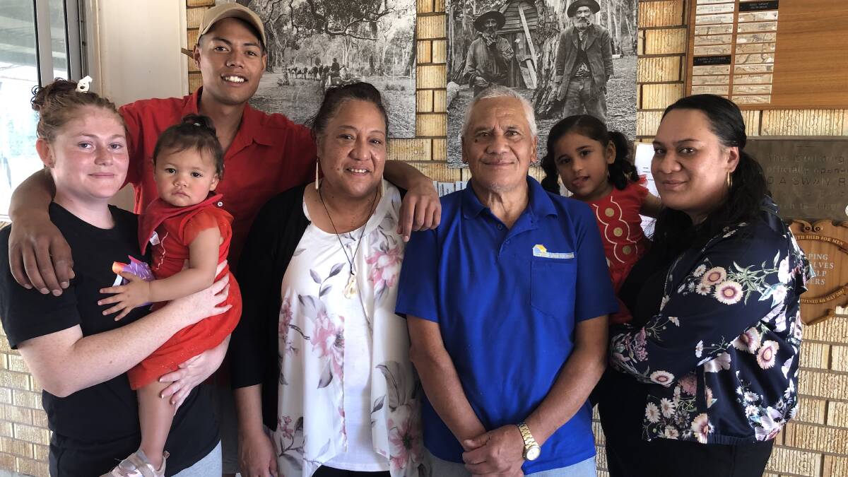 TOGETHER AGAIN: The Matthews family has finally been reunited for the first time since COVID-19 hit. From left: Janis, Eileen and Tipene Matthews, Kura and Peter Matthews, Alina and Rau Syed. PHOTO: Kat Vella