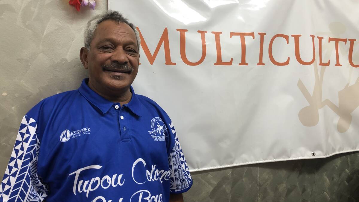 PROUD: Vaiutumalama Palanite, patron of the Griffith Tupou College Old Boys from Toloa, Tonga. PHOTO: Kat Vella 