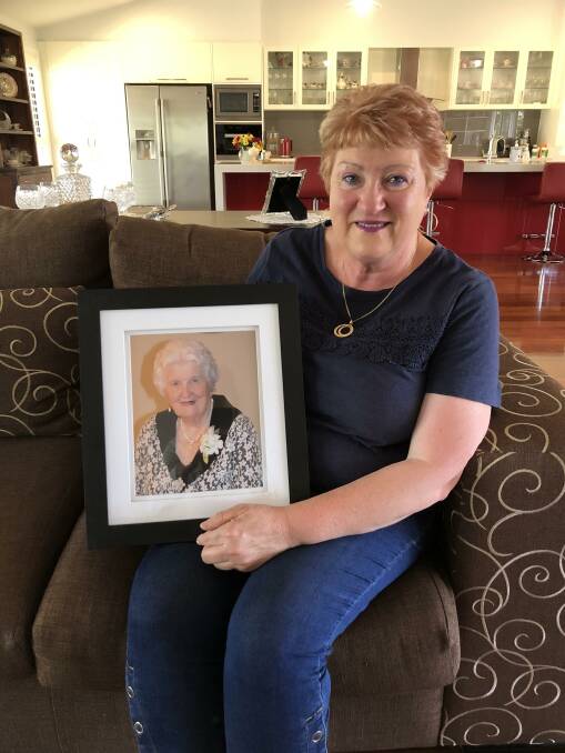 A DAUGHTER'S LOVE: Maryann Battistel with a photo of her late mother Mary Dal Broi. PHOTO: Kat Vella