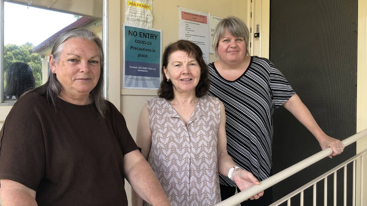 HERE 24/7: Wendy Power, Carrol Farlow and Narelle Weymouth from Links for Women are available at the refuge 24 hours to support women wanting to get out of an abusive situation at home. PHOTO: Kat Vella