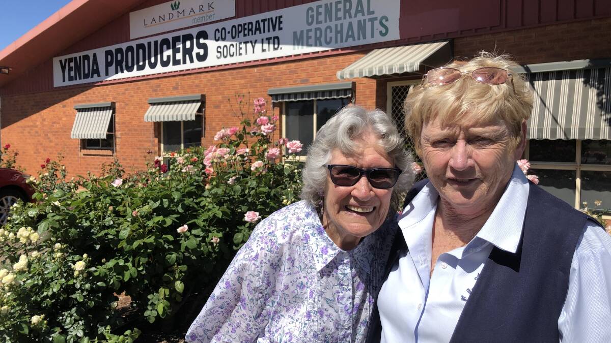 HONOURED: Barbara Jeffries and Kay Pellizzer at the Yenda Producers Cooperative where Mrs Pellizer has worked for 59 years. PHOTO: Kat Vella