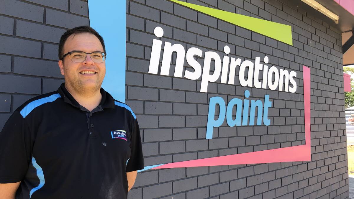 GRATEFUL: Owner of Inspirations Paint Chris Sergi says he is very thankful for the support from his customers. PHOTO: Kat Vella