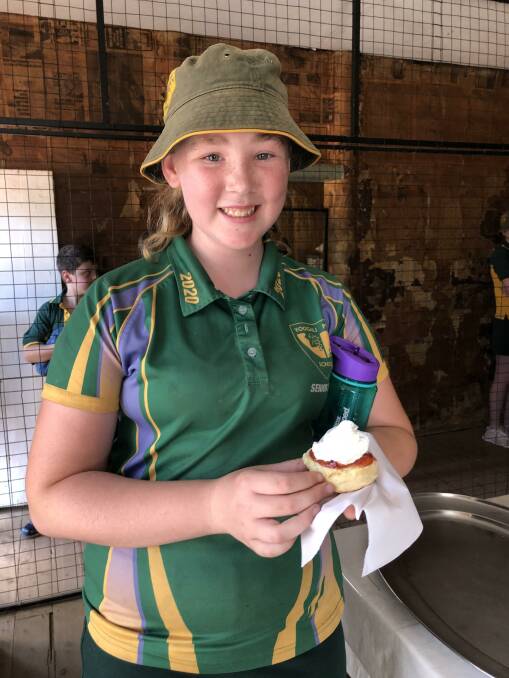 CHALK AND SCONES: Yoogali Public School student Jemma Andrews said she has missed having excursions this year. PHOTO: Kat Vella