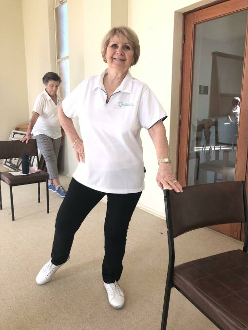 EASING BACK INTO IT: Noelene Trembath enjoys some group exercise thanks to seniors classes starting back up again after COVID. PHOTO: Kat Vella