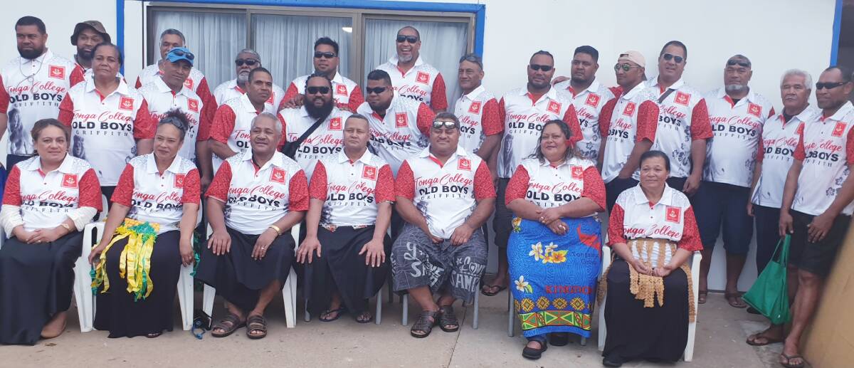 FAMILY AWAY FROM HOME: Members of the Griffith Tongan Old Boys range in ages from 20 to nearly 60 years old and have formed a family like bond. PHOTO: Supplied