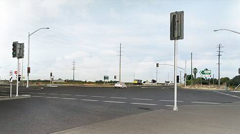 Intersection Conception: An artists impression of the finished Yoogali Intersection. PHOTO: Reuben Wylie 