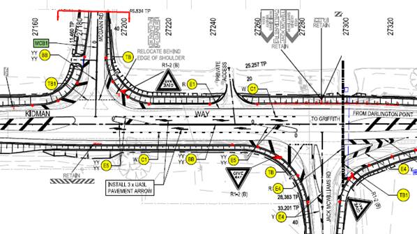 Intersection Plans: the future intersection to be constructed on McWilliams and McGann Road. PHOTO: contributed 