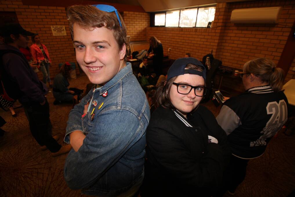 MEMORIES: Year 12 students Jakeb Steele and Tahnee Walsh from Leeton High School. PHOTO: Jacinta Dickins