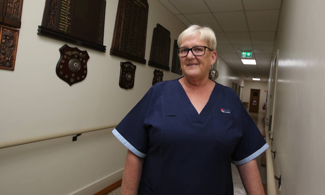 COMPASSION: Registered nurse Marian Aliendi has worked at Leeton Hospital for 44 years, and loves the family environment at Carramar . Picture: Anthony Stipo