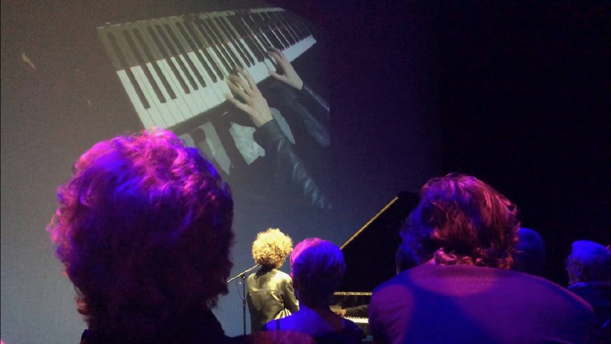 INTERACTIVE: Placing a camera above the piano keys so the audience could clearly see his hands was just one aspect of the performance that delighted the Griffith crowd on Friday.