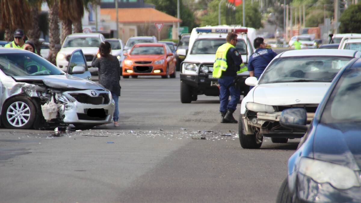 CAUTION: Drivers were urged to take caution on Jondaryan Avenue after an accident has closed off one south-bound lane 