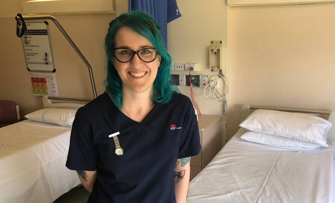 EYE-OPENING WORK: Clinical Nurse Educator for the surgical ward Bethany Gill says working in Griffith for the past six years have brought many memorable moments. Picture: Jacinta Dickins.